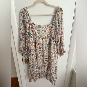 Sweet Lemon Floral Babydoll Dress